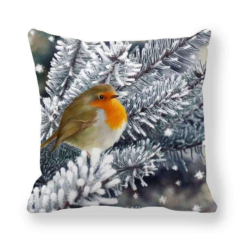 Christmas Ice And Snow Encrypted Peach Skin Pillowcase
