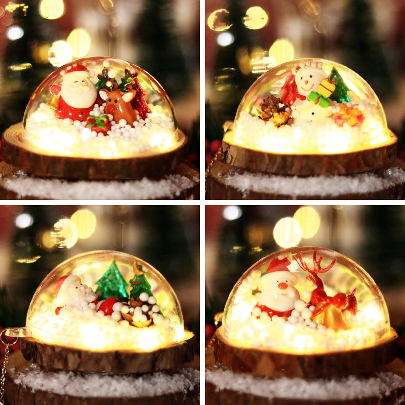 Christmas Gift Micro-view Pendant Elf Ball Glowing