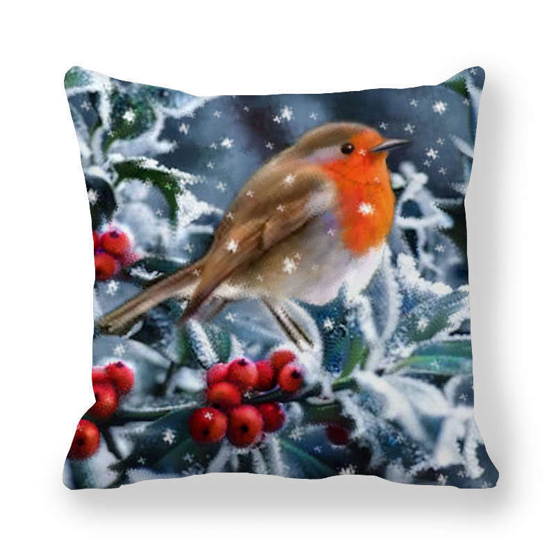 Christmas Ice And Snow Encrypted Peach Skin Pillowcase