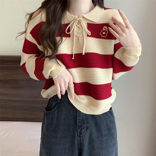 autumn new fashion striped clothes women