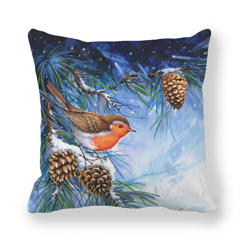 Christmas Ice And Snow Encrypted Peach Skin Pillowcase