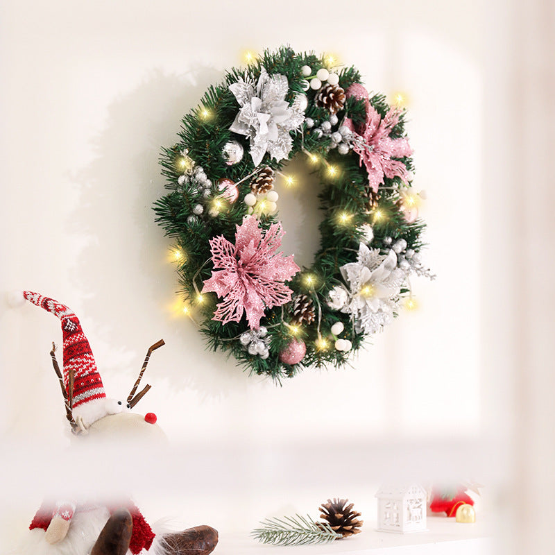 Christmas Garland Handmade Showcase Door Hanging Holiday Layout