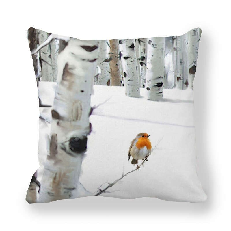 Christmas Ice And Snow Encrypted Peach Skin Pillowcase