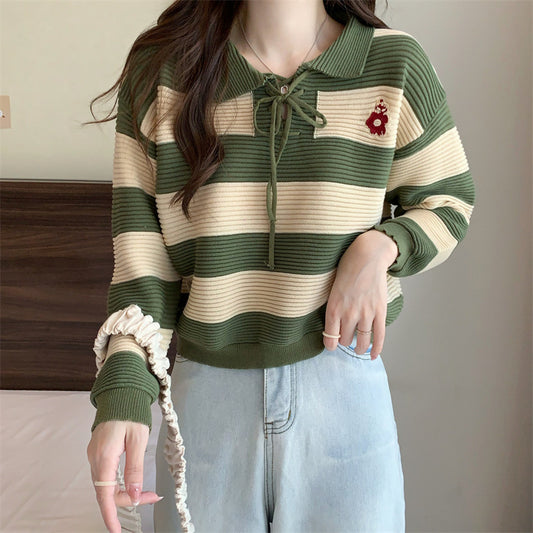 autumn new fashion striped clothes women