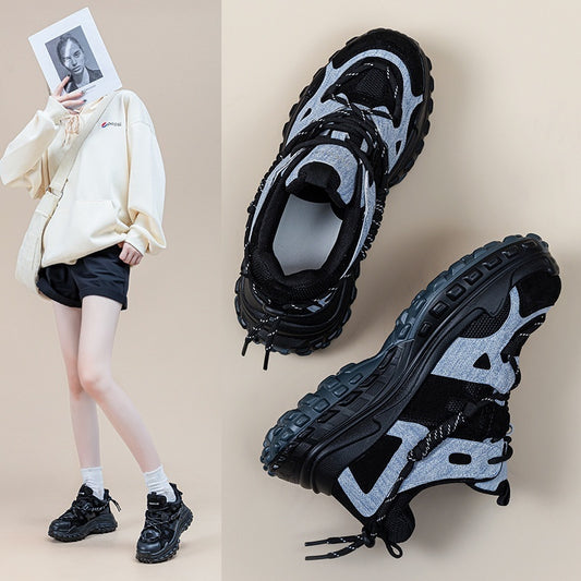 Autumn New Resin Sole Height Increasing Casual Sneaker Women