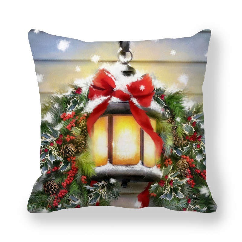 Christmas Ice And Snow Encrypted Peach Skin Pillowcase